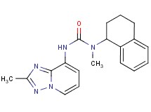 N-methyl-N'-(2-methyl[1,2,4]triazolo[1,5-a]pyridin-8-yl)-N-(1,2,3,4-tetrahydronaphthalen-1-yl)urea