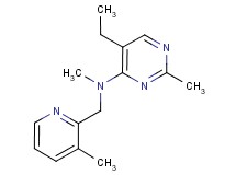 5-ethyl-N,2-dimethyl-N-[(3-methylpyridin-2-yl)methyl]pyrimidin-4-amine