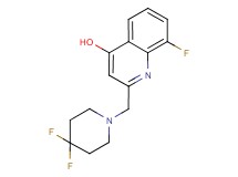 2-[(4,4-difluoropiperidin-1-yl)methyl]-8-fluoroquinolin-4-ol