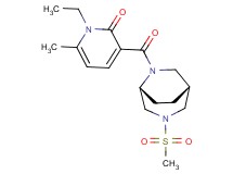 1-ethyl-6-methyl-3-{[(1R*,5R*)-3-(methylsulfonyl)-3,6-diazabicyclo[3.2.2]non-6-yl]carbonyl}-2(1H)-pyridinone