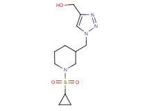 (1-{[1-(cyclopropylsulfonyl)-3-piperidinyl]methyl}-1H-1,2,3-triazol-4-yl)methanol