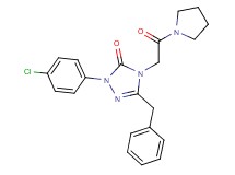 5-benzyl-2-(4-chlorophenyl)-4-[2-oxo-2-(1-pyrrolidinyl)ethyl]-2,4-dihydro-3H-1,2,4-triazol-3-one