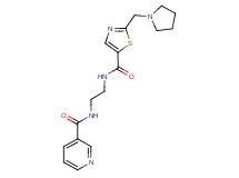 N-[2-({[2-(pyrrolidin-1-ylmethyl)-1,3-thiazol-5-yl]carbonyl}amino)ethyl]nicotinamide