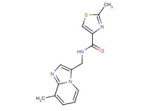 2-methyl-N-[(8-methylimidazo[1,2-a]pyridin-3-yl)methyl]-1,3-thiazole-4-carboxamide