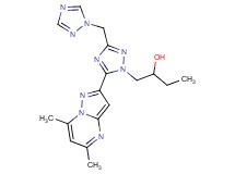1-[5-(5,7-dimethylpyrazolo[1,5-a]pyrimidin-2-yl)-3-(1H-1,2,4-triazol-1-ylmethyl)-1H-1,2,4-triazol-1-yl]butan-2-ol