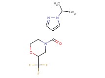 4-[(1-isopropyl-1H-pyrazol-4-yl)carbonyl]-2-(trifluoromethyl)morpholine
