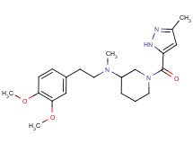 N-[2-(3,4-dimethoxyphenyl)ethyl]-N-methyl-1-[(3-methyl-1H-pyrazol-5-yl)carbonyl]-3-piperidinamine