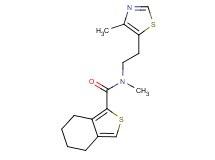 N-methyl-N-[2-(4-methyl-1,3-thiazol-5-yl)ethyl]-4,5,6,7-tetrahydro-2-benzothiophene-1-carboxamide