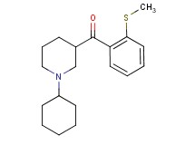 (1-cyclohexyl-3-piperidinyl)[2-(methylthio)phenyl]methanone