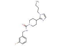 4-(1-butyl-1H-imidazol-2-yl)-N-(3-fluorobenzyl)-1-piperidinecarboxamide