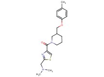N,N-dimethyl-1-[4-({3-[(4-methylphenoxy)methyl]-1-piperidinyl}carbonyl)-1,3-thiazol-2-yl]methanamine
