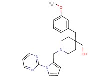 (4-(3-methoxybenzyl)-1-{[1-(2-pyrimidinyl)-1H-pyrrol-2-yl]methyl}-4-piperidinyl)methanol
