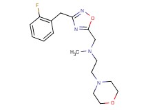 N-{[3-(2-fluorobenzyl)-1,2,4-oxadiazol-5-yl]methyl}-N-methyl-2-(4-morpholinyl)ethanamine