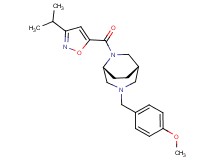 (1S*,5R*)-6-[(3-isopropylisoxazol-5-yl)carbonyl]-3-(4-methoxybenzyl)-3,6-diazabicyclo[3.2.2]nonane