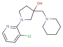 1-(3-chloropyridin-2-yl)-3-(piperidin-1-ylmethyl)pyrrolidin-3-ol