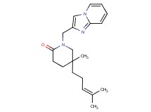 1-(imidazo[1,2-a]pyridin-2-ylmethyl)-5-methyl-5-(4-methylpent-3-en-1-yl)piperidin-2-one