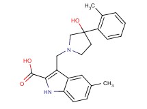 3-{[3-hydroxy-3-(2-methylphenyl)pyrrolidin-1-yl]methyl}-5-methyl-1H-indole-2-carboxylic acid