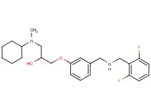 1-[cyclohexyl(methyl)amino]-3-(3-{[(2,6-difluorobenzyl)amino]methyl}phenoxy)-2-propanol