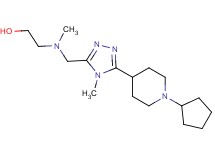 2-[{[5-(1-cyclopentylpiperidin-4-yl)-4-methyl-4H-1,2,4-triazol-3-yl]methyl}(methyl)amino]ethanol