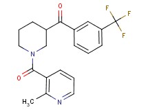 {1-[(2-methyl-3-pyridinyl)carbonyl]-3-piperidinyl}[3-(trifluoromethyl)phenyl]methanone