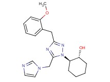 (1R*,2R*)-2-[5-(1H-imidazol-1-ylmethyl)-3-(2-methoxybenzyl)-1H-1,2,4-triazol-1-yl]cyclohexanol