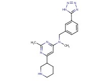 N,2-dimethyl-6-piperidin-3-yl-N-[3-(1H-tetrazol-5-yl)benzyl]pyrimidin-4-amine