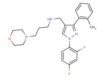 N-{[1-(2,4-difluorophenyl)-3-(2-methylphenyl)-1H-pyrazol-4-yl]methyl}-3-(4-morpholinyl)-1-propanamine