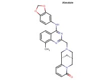 (1S,9S)-11-{[4-(1,3-benzodioxol-5-ylamino)-8-methyl-2-quinazolinyl]methyl}-7,11-diazatricyclo[7.3.1.0~2,7~]trideca-2,4-dien-6-one