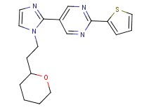 5-{1-[2-(tetrahydro-2H-pyran-2-yl)ethyl]-1H-imidazol-2-yl}-2-(2-thienyl)pyrimidine