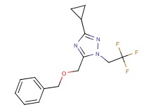 5-[(benzyloxy)methyl]-3-cyclopropyl-1-(2,2,2-trifluoroethyl)-1H-1,2,4-triazole