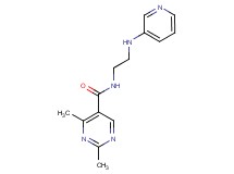 2,4-dimethyl-N-[2-(pyridin-3-ylamino)ethyl]pyrimidine-5-carboxamide