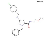(4R)-1-benzyl-4-[(4-chlorobenzyl)amino]-N-(2-methoxyethyl)-L-prolinamide