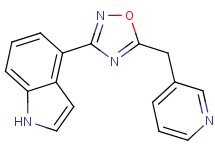 4-[5-(3-pyridinylmethyl)-1,2,4-oxadiazol-3-yl]-1H-indole