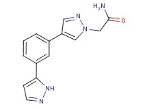 2-{4-[3-(1H-pyrazol-5-yl)phenyl]-1H-pyrazol-1-yl}acetamide