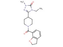 5-[1-(2,3-dihydro-1-benzofuran-7-ylcarbonyl)piperidin-4-yl]-4-ethyl-2-methyl-2,4-dihydro-3H-1,2,4-triazol-3-one