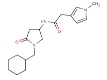 N-[1-(cyclohexylmethyl)-5-oxo-3-pyrrolidinyl]-2-(1-methyl-1H-pyrrol-3-yl)acetamide