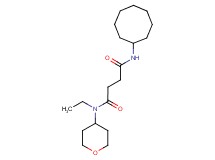 N'-cyclooctyl-N-ethyl-N-(tetrahydro-2H-pyran-4-yl)succinamide