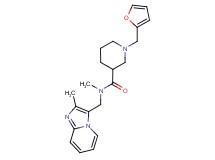 1-(2-furylmethyl)-N-methyl-N-[(2-methylimidazo[1,2-a]pyridin-3-yl)methyl]-3-piperidinecarboxamide