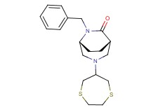 (1S*,5R*)-6-benzyl-3-(1,4-dithiepan-6-yl)-3,6-diazabicyclo[3.2.2]nonan-7-one