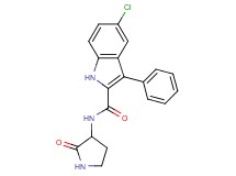 5-chloro-N-(2-oxo-3-pyrrolidinyl)-3-phenyl-1H-indole-2-carboxamide