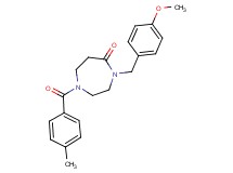 4-(4-methoxybenzyl)-1-(4-methylbenzoyl)-1,4-diazepan-5-one
