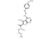 N-butyl-4-{[2-(4-methoxyphenyl)ethyl]amino}-N,5-dimethylthieno[2,3-d]pyrimidine-6-carboxamide