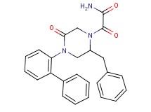 2-[2-benzyl-4-(2-biphenylyl)-5-oxo-1-piperazinyl]-2-oxoacetamide