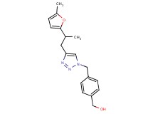 [4-({4-[2-(5-methyl-2-furyl)propyl]-1H-1,2,3-triazol-1-yl}methyl)phenyl]methanol