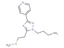 4-{1-butyl-5-[2-(methylthio)ethyl]-1H-1,2,4-triazol-3-yl}pyridine