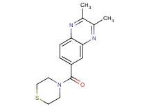 2,3-dimethyl-6-(4-thiomorpholinylcarbonyl)quinoxaline