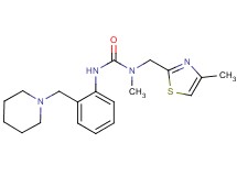 N-methyl-N-[(4-methyl-1,3-thiazol-2-yl)methyl]-N'-[2-(piperidin-1-ylmethyl)phenyl]urea