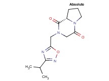 (8aS)-2-[(3-isopropyl-1,2,4-oxadiazol-5-yl)methyl]hexahydropyrrolo[1,2-a]pyrazine-1,4-dione