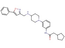 2-cyclopentyl-N-[3-(4-{[(5-phenyl-3-isoxazolyl)methyl]amino}-1-piperidinyl)phenyl]acetamide