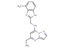 5-ethyl-N-[(4-methyl-1H-benzimidazol-2-yl)methyl]pyrazolo[1,5-a]pyrimidin-7-amine